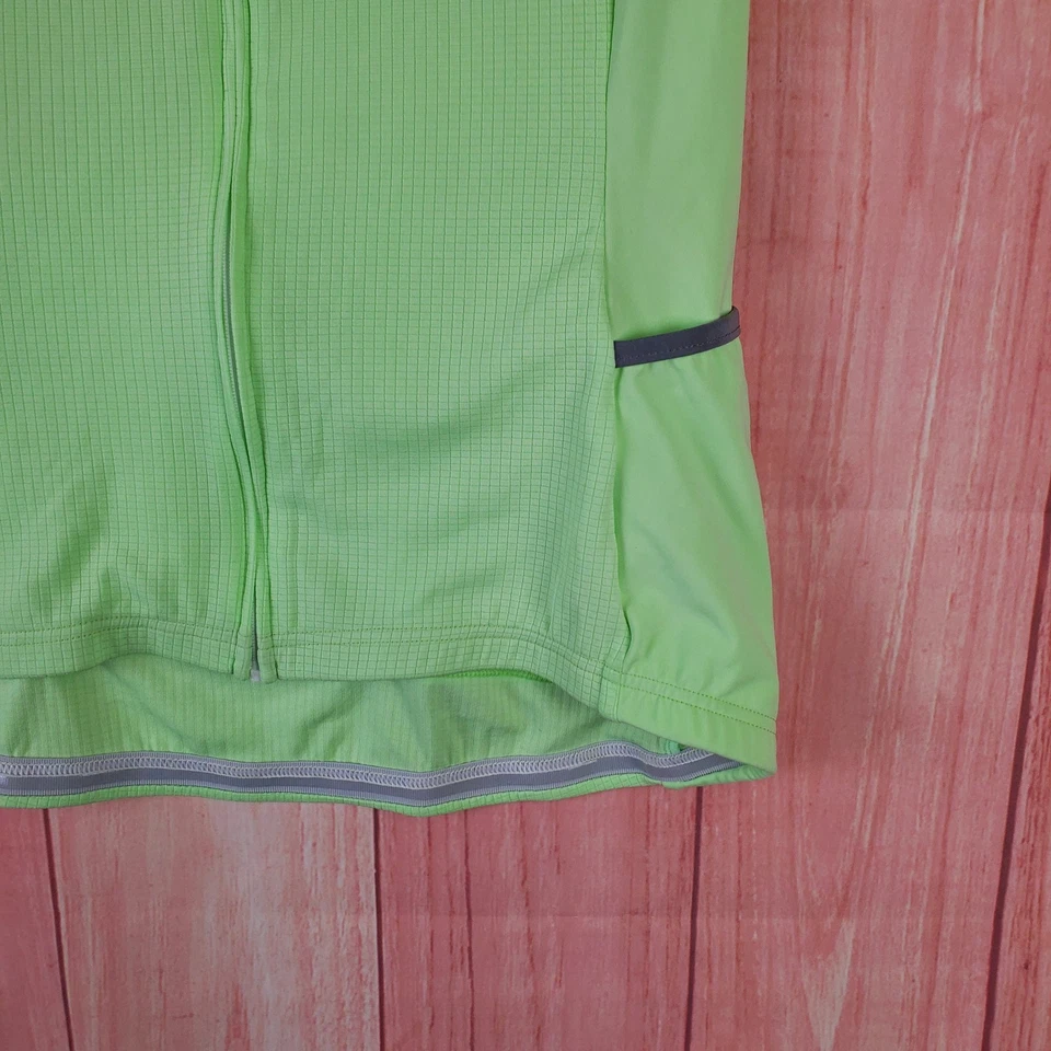 Jersey Louis Garneau Victory Mujer Talla Mediana Verde Paraíso Poliéster Cremallera Completa Foto 3 de 4