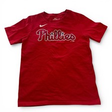 Bryce Harper 3 Philadelphia Phillies MLB Baseball Nike Red T-Shirt Youth MEDIUM