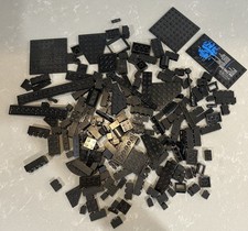 Half Pound Assorted Black LEGO  Bricks and Pieces Bulk Lot   Genuine Mixed Parts