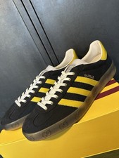 Gucci X Adidas Men’s Black Yellow GG Leather Gazelle’s Size 14.5UK/15.5US