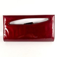 Stuart Weitzman, Red Patent Clutch Bag, New without Tags