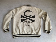Crooks & Castles Mens Black /Gray Varsity Sna...