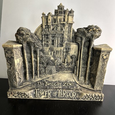 *RARE* Disney Twilight Zone TOWER OF TERROR 3D Resin Relief Statue Model Vintage