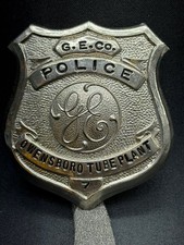 A beautiful G.E. Co. Security badge Owensboro Tube Plant #7