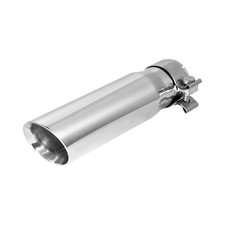 Exhaust Tip With Clamp Stainless Steel 3inlet 4outlet 12length Universal Fit