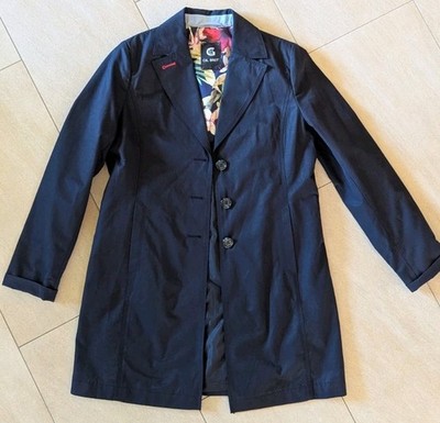 Toller Kurzmantel Trenchcoat von Gil Bret Gr.38 Dunkelblau Neu und Modern
