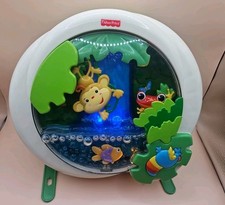 Fisher Price Rainforest Waterfall Peek-a-Boo Crib Soother Motion Music Light