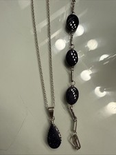 Necklace and Bracelet of Obsidian From Teotihuacan Mexico