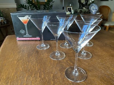 6 Champagner- & Cocktail-/Martini-Gläser   Chef & Sommelier France