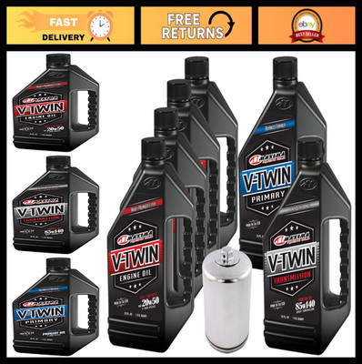 Complete Engine Oil Change Kit for V-Twin Harley Twin Cam - 6 Quart Full Synthet