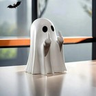 Cute Ghost Statue Small Halloween Decor Home Ornament Coffee Table Centerpieces