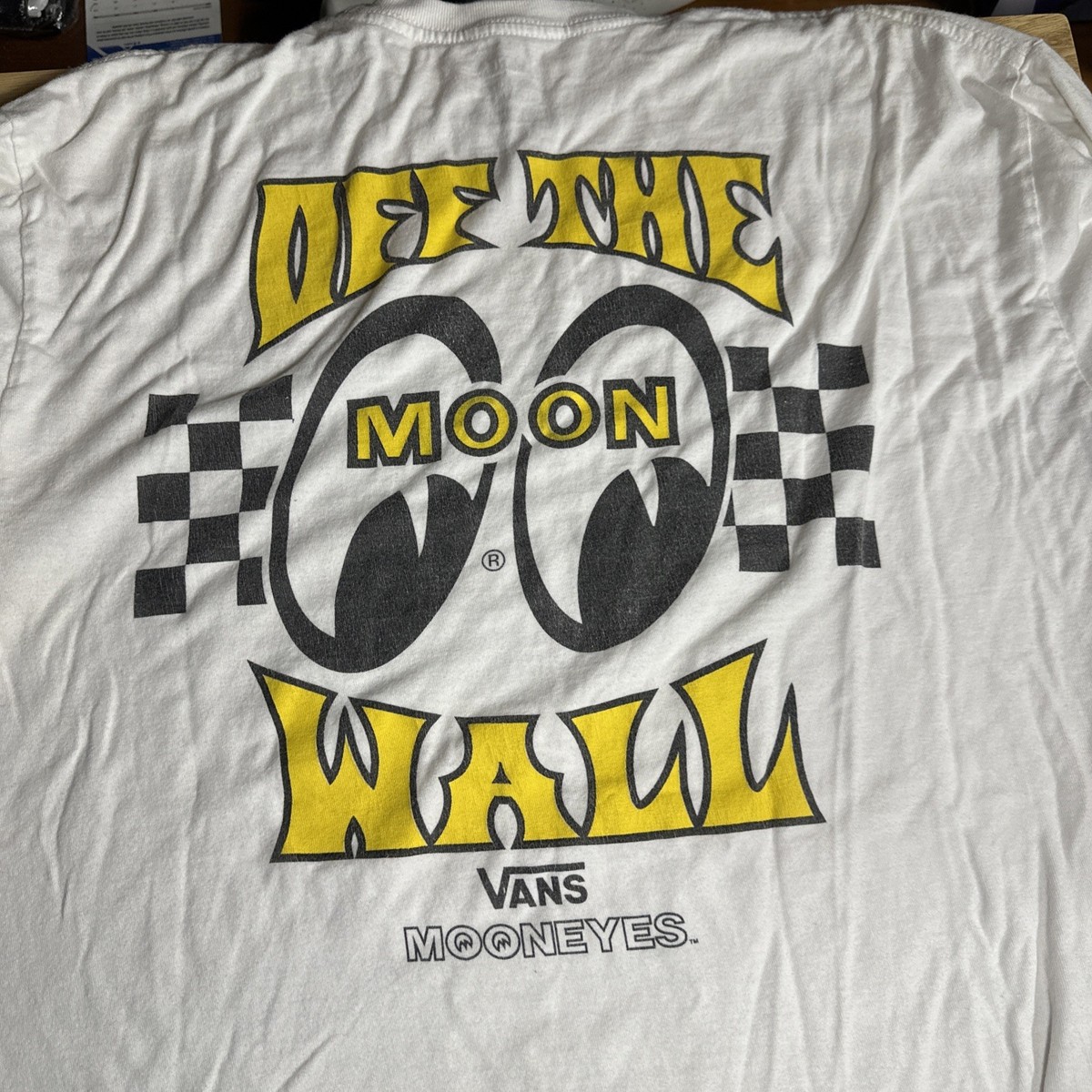 Vans Mooneyes White Long Sleeve T Shirt Men