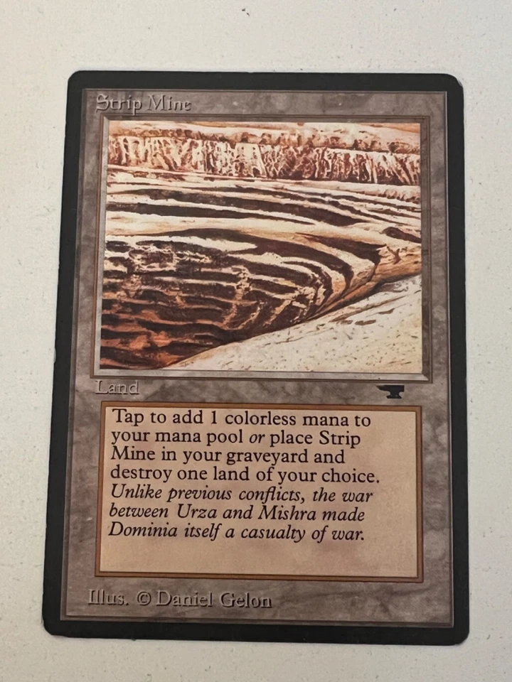 Magic the Gathering MTG Antiquities Strip Mine No Horizon LP+ Sample (Beta Bob) - Image 4 of 4