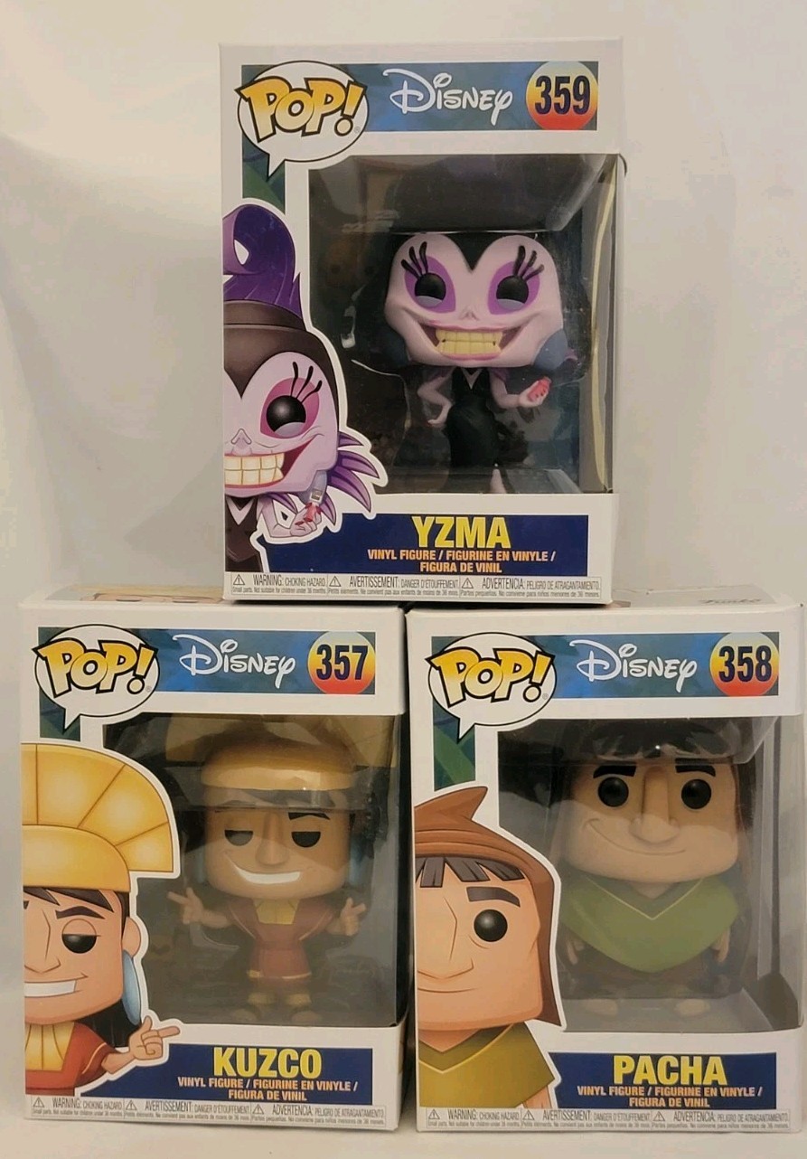 Set Of 3 Kuzco Yzma Pacha