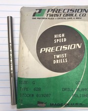 1 pc.  &ldquo;G&rdquo; HS POLISHED DRILL BLANK. PTD USA (loc stk)