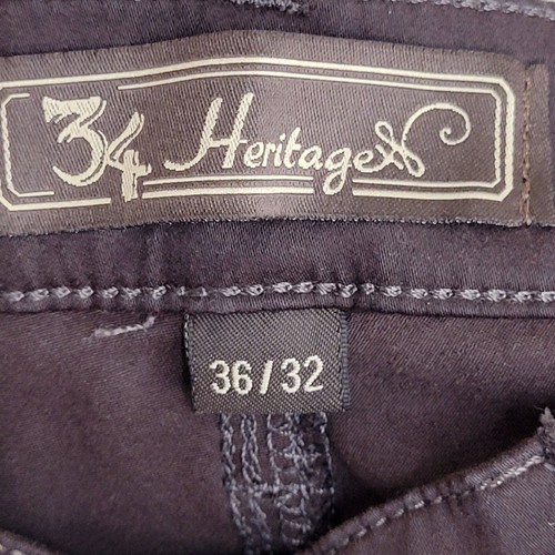 34 Heritage Charisma Pants Mens 36x32 (Fit 34x32) Brown Comfort Rise Classic - Picture 16 of 17