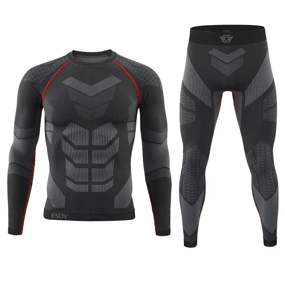 Men Thermal Underwear Set Seamless Winter Base Layer Long Johns Sports Cycling
Opens in a new window