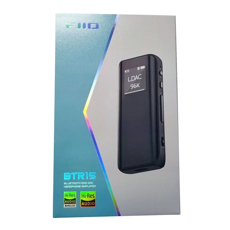 FiiO BTR15 Bluetooth DAC and Headphone Amplifier (Black) 3.5mm+4.4mm Dual Output