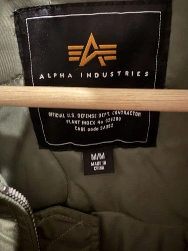 ALPHA INDUSTRIES  CWU-45 Heritage Bomber Jacket Mens Size M image 3