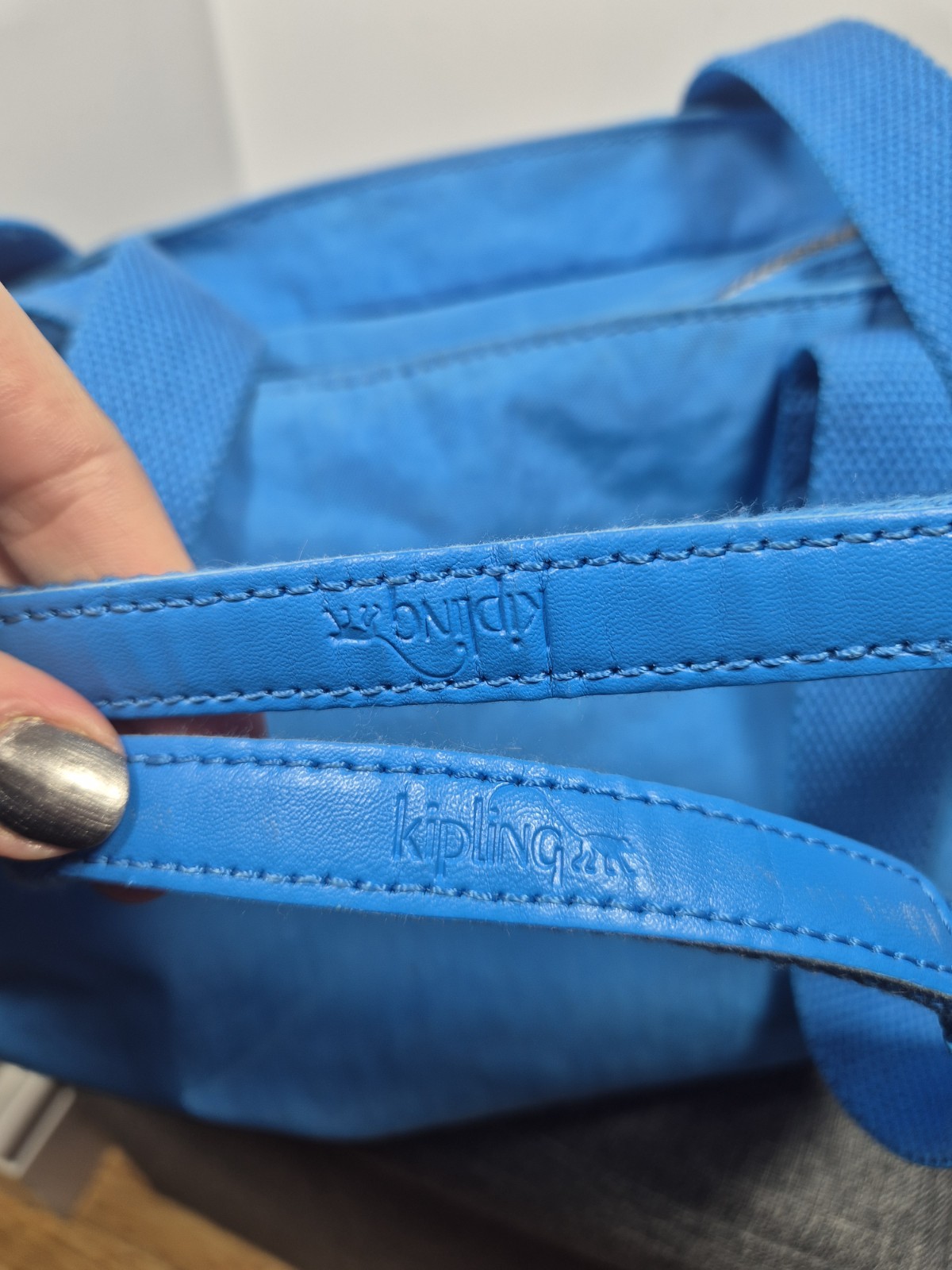 Kipling Blue Medium Sized Bag Daisy Monkey Keyrin… - image 5