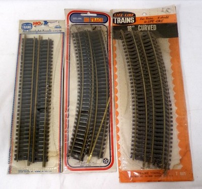 Life-Like Trains HO Gleis-Lot Set 9tlg. Gerade 18'' & 2x Kurve 13''