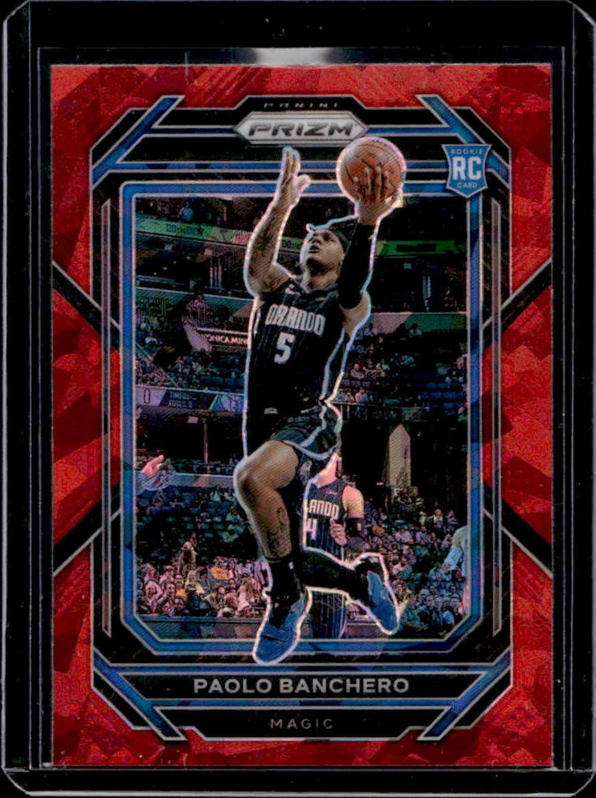2022-23 Panini Prizm Paolo Banchero RC Prizm Red Ice Rookie #249 Magic