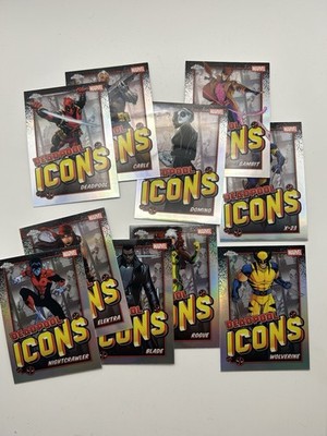 2025 Topps Chrome Deadpool Icons Inserts Complete Set DI 1-10