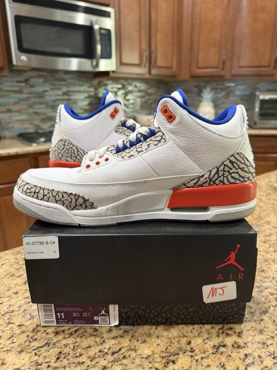 Jordan 3 Retro Knicks Size 11 136064-148 193153574013| eBay