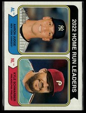2022 Topps Aaron Judge Kyle Schwarber HR Leaders #202 Base
