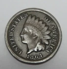 1864 Bronze Indian Head Cent grades Very Good