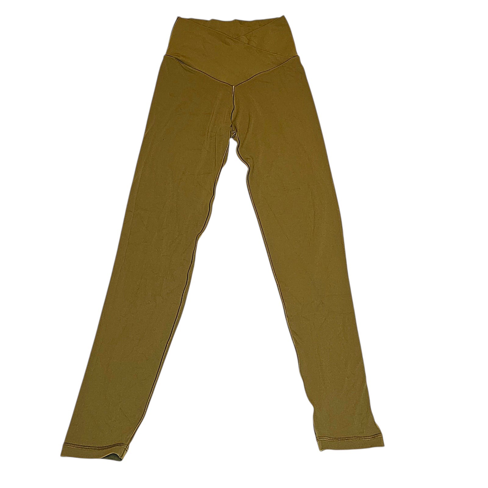 Offline By Aerie Real Me High-waisted Crossover Leggings Olive Daze Green Small