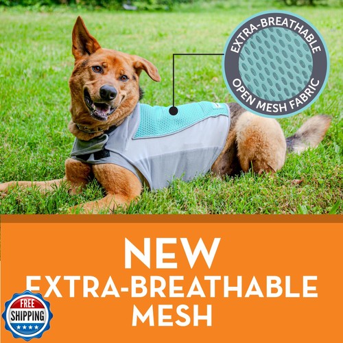 ThunderShirt Breeze for Dogs, X-Small, Aqua, Extra Breathable Mesh Fabric, Do - Picture 5 of 5