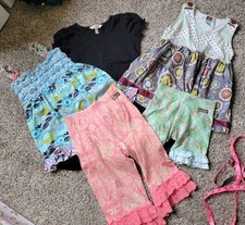 Matilda Jane size 6 Clothing Lot Lap Dress shorties tops and pants