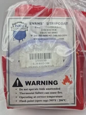Evans Coating Oil Based Dip Coat, 5.24 #s, Red. New Old Stock - repackaged.
