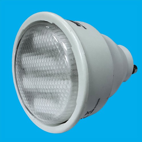 4x 9W (=50W) Long Barrel GU10 CFL Energy Saving Reflector 2700K Light Bulb Lamp - Picture 2 of 5