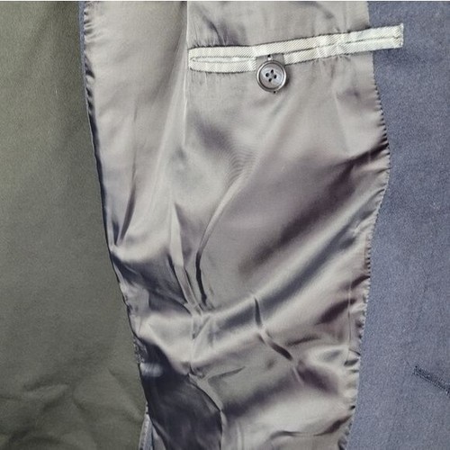 Abrigo DKNY Para Hombre Talla 38 Largo Azul Marino Delaney Mezcla de Lana Vestido Abrigo Largo Medio Nuevo - Imagen 11 de 15