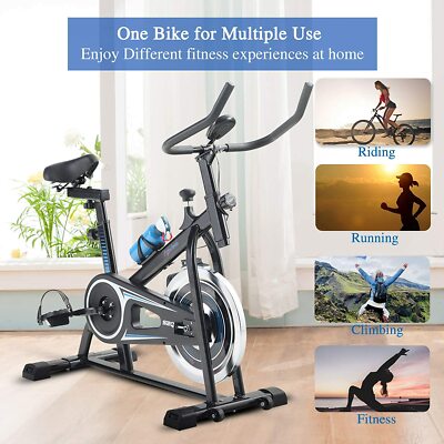 Pro Exercise Bike Stationary Indoor Cycling Bicycle Fitness Cardio Home Training