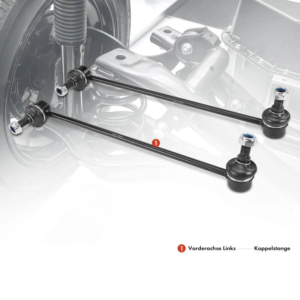 2x Koppelstange Vorne L+R für VW Golf 5 6 Touran 1T Passat 3C CC Scirocco Caddy - Bild 2 von 4