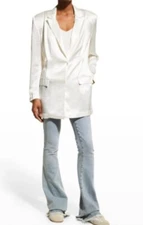 SER.O.YA Womens Large White Ronin Blazer Jacket Oversized NWT Office Dress