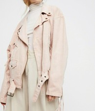 rose pink denim jacket