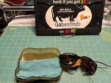 Excellent Retro 80s Vintage Bolle Acrylex France Round Glacier Sunglasses 8161