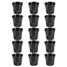 15PCS Plastic Pot Baskets Aquarium Aquatic Water Plant Cultivate Planting Cups