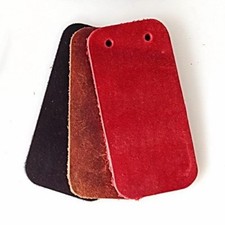 10 Leather Scales Rectangle Narrow - Nubuck Leather Scales Leather Armor Craft Leather