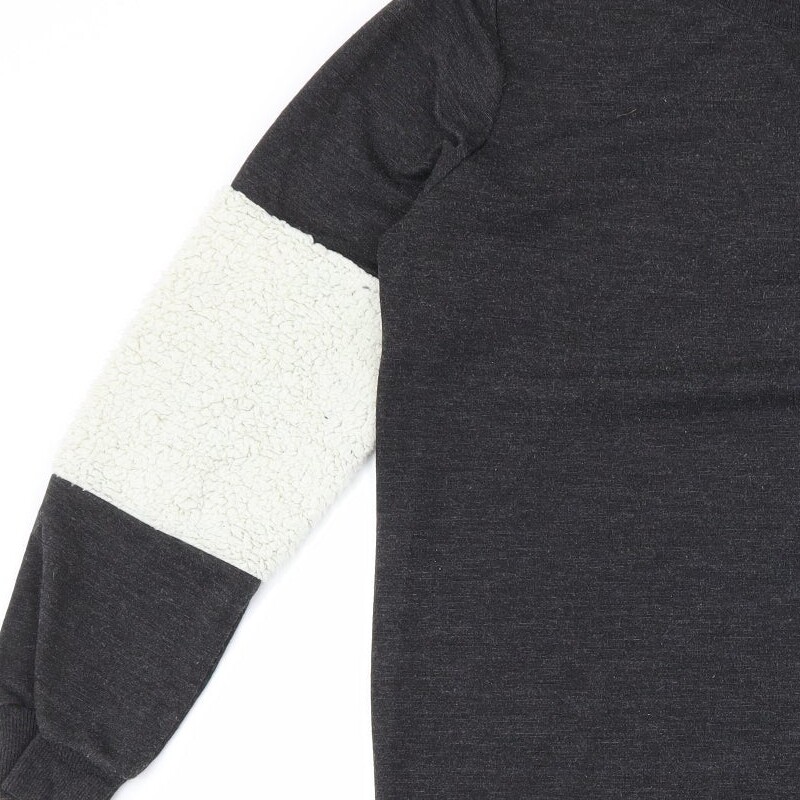 Select Womens Grey Colourblock Polyester Blend Sw… - image 8