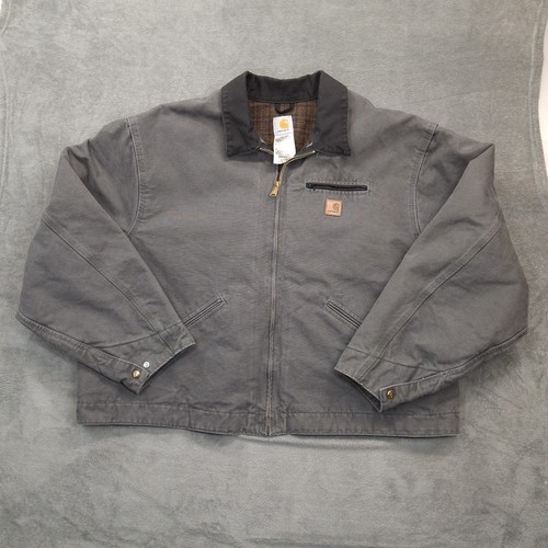 Carhartt Detroit Jacket Mens 4XL Regular J97 GVL Gravel Gray New Irreg No Tags - Picture 2 of 12