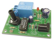 D&auml;mmerungsschalter 12V DC Wechslerkontakt einstellbar max 5A Velleman MK125