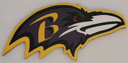 Baltimore Ravens Wood Sign 12" X 6" NFL Football Sports Signs