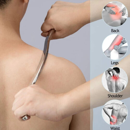 1Pcs Sport Stainless Steel Long Gua Sha Tool Long Bar Muscle Scraping Massage - Picture 5 of 29