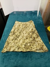 Talbots Skirt Size 6 Petite Womens Beige Floral Animal Print A-line Silk NWT