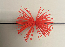 FLO ORANGE Bow String Silencers Archery 2 PAIR PER PACK - For Recurve Compund